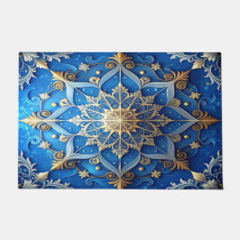 Tapete de Entrada Decorativo Azul de Férias