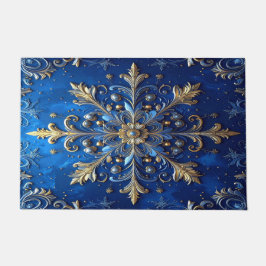 Tapete de Entrada Decorativo Azul de Férias