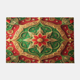 Tapete de Entrada Decorativo de Férias Vermelho Ve