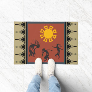 Tapete de Entrada do Kokopelli Dançante do Sudoest