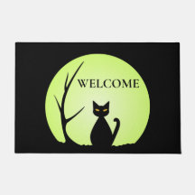 Tapete de Entrada Gato de Terror Halloween