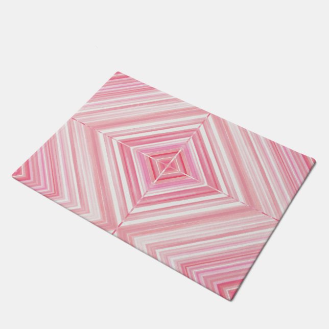 Tapete de Entrada Gráfico Rosa (Inclinado)