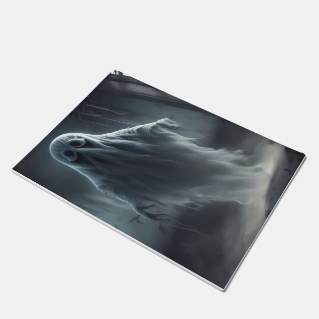 Tapete de Fantasma Assombrado - Decoração Sazonal (Inclinado)