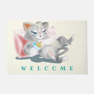 Tapete de Gato Engraçado