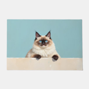 Tapete de Gato Ragdoll Arte de Porta