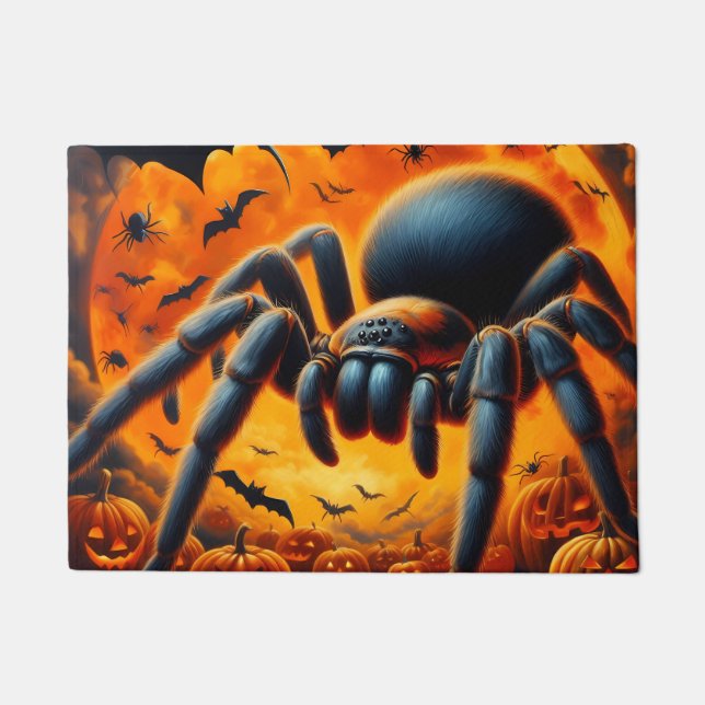 Tapete de Halloween Aranha Gigante (Frente)