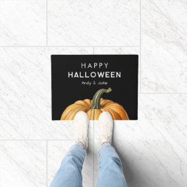 Tapete de Halloween com abóbora grande