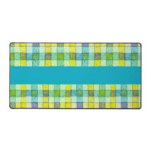 tapete de mesa amarelo verde-gingham