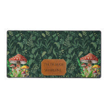 Tapete de mesa de Floresta de Cogumelos Personaliz