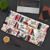 Tapete de Mesa de Prateleira de Livros no Estilo V