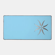 Tapete de Mesa de Tecnologia Preto e Branco Minima