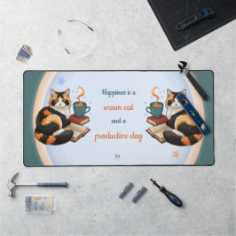 Tapete de Mesa para Dia Produtivo do Gato Xadrez A