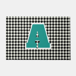 Tapete de monograma Houndstooth