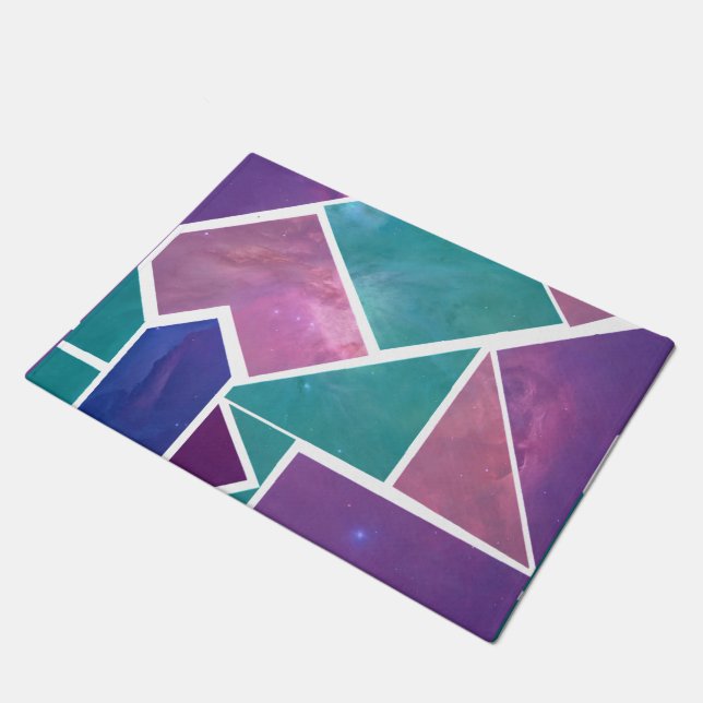 Tapete de Mosaico de Galáxia Pastel (Inclinado)