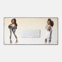 Tapete de Mouse Glow Getter | Tapete de Mesa Glam 