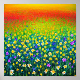 Tapete de muitas cores Poster