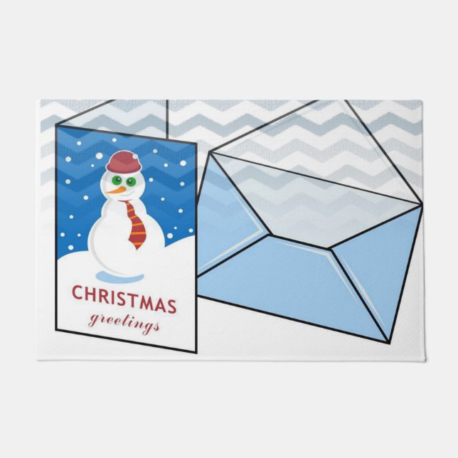 Tapete de Natal, Boneco de Neve (Frente)