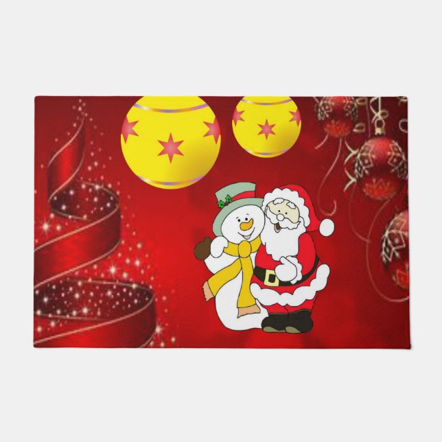 Tapete de Natal, Boneco de Neve (Frente)