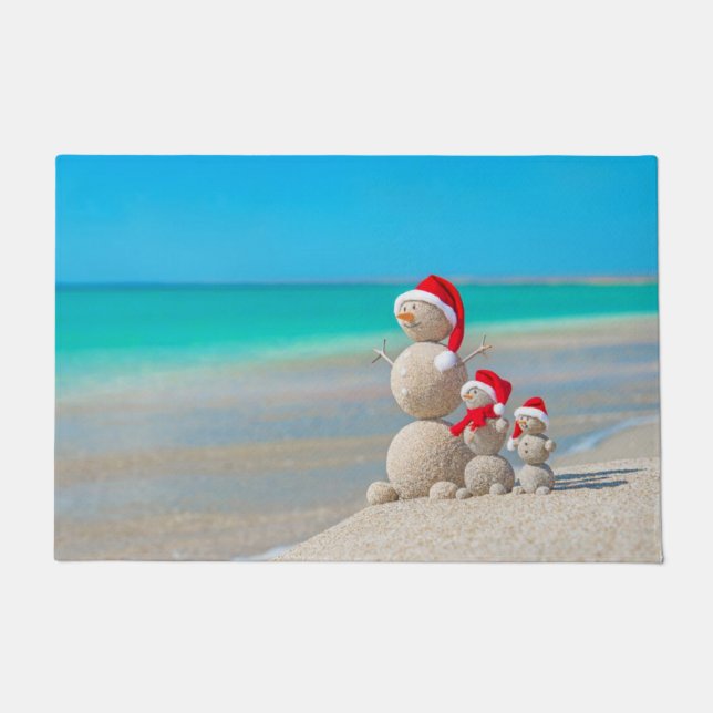 Tapete de Natal, Boneco de Neve (Frente)