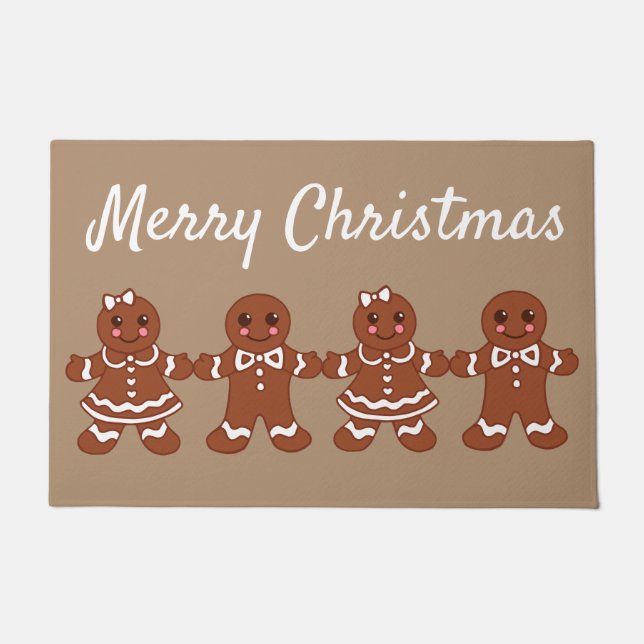 Tapete de Natal de Biscoitos de Gengibre (Frente)