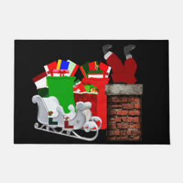 Tapete de Natal do Papai Noel Preso