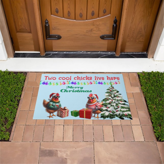 Tapete de Natal Duas Frangas (Ar livre)