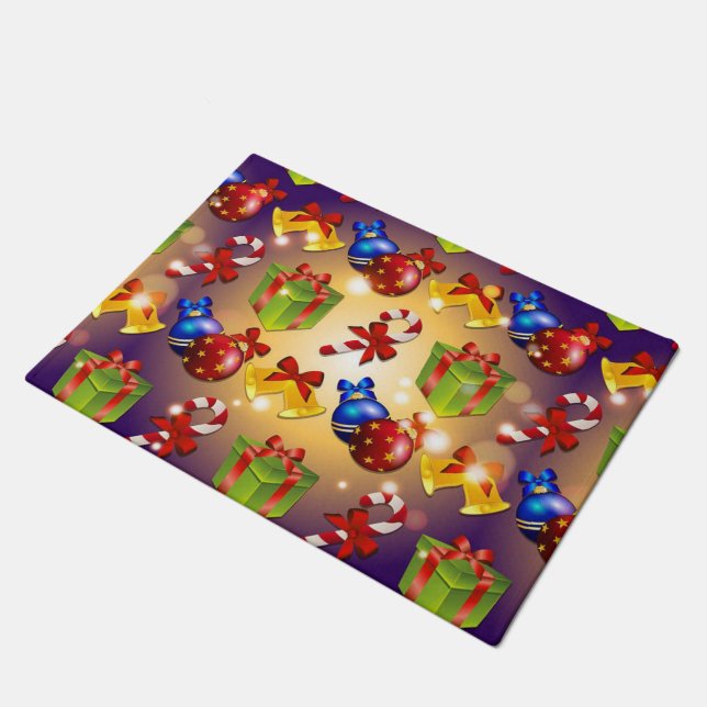 Tapete de Natal Elegante para Porta (Inclinado)