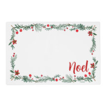 Tapete de Natal Floral Noel Reversível