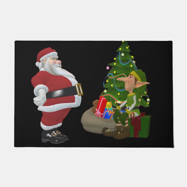 Tapete de Natal, Papai Noel (Frente)