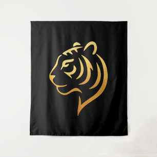 Tapete De Parede 黄金の虎 Golden Tiger – Minimalista Japonês