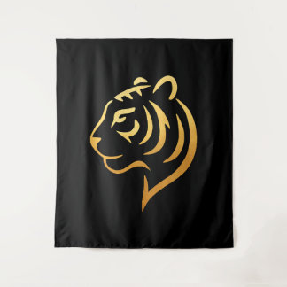 Tapete De Parede 黄金の虎 Golden Tiger – Minimalista Japonês