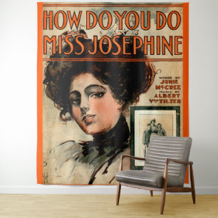 Tapete De Parede 1909 Como Você Faz A Srta. Josephine Folhear Mús