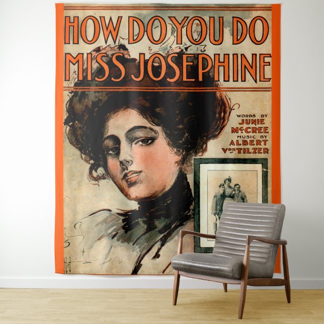 Tapete De Parede 1909 Como Você Faz Música Folha Josephine (In Situ)