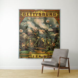 Tapete De Parede 1917 A batalha de Gettysburg partiu impressão