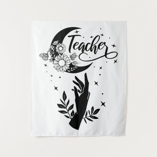 Tapete De Parede 1 - Camisa De Professores Inspiradora, Professora  (Frente)