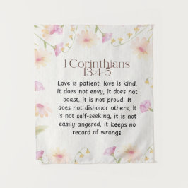 Tapete De Parede 1 Corintianos 13:4-5 Bíblia Cristã Versa Arte