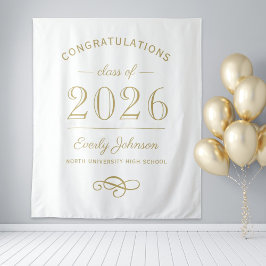 Tapete De Parede 2023 Elegante Dourado Personalizado de Graduação