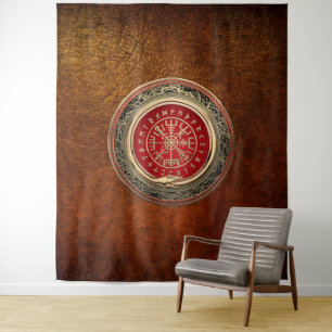 Tapete De Parede [220] Vegvisir - Bússola Dourada Mágica