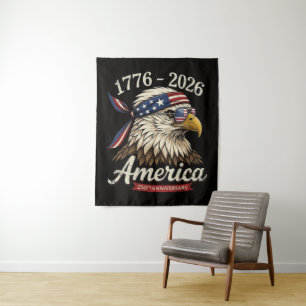 Tapete De Parede 250 Anos América 1776 2026 Águia Vintage