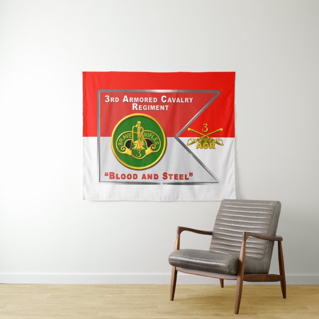 Tapete De Parede 3º Regimento de Cavalaria Blindada “Brave Rifles” (In Situ (Horizontal))