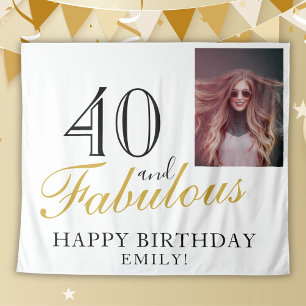 Tapete De Parede 40 e Fabulosa aniversário de 40 anos Elegante