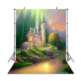 Tapete De Parede 50"x60" Fundo Fotográfico Infantil Castelo dos Son