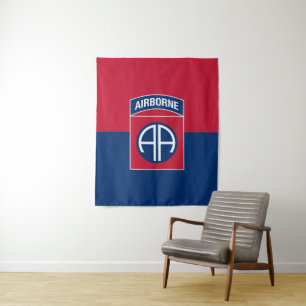 Tapete De Parede 82.a Divisão Aerotransportada Bandeira Militar Vet
