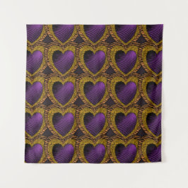 Tapete De Parede 90s Rockabilly Punk Heart Tattoo Style Pattern