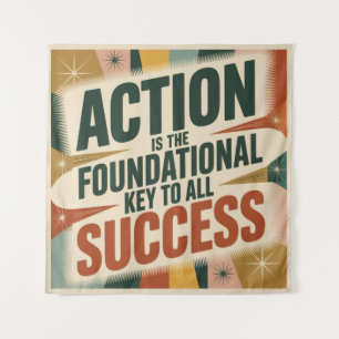 Tapete De Parede A Ação É A Chave Fundamental Para Todo o Sucesso