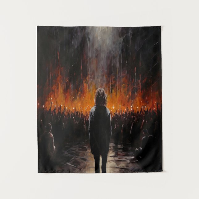 Tapete De Parede A Arte Abstrato Dramática (Frente)