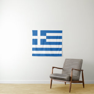 Tapete De Parede A bandeira da Grécia 
