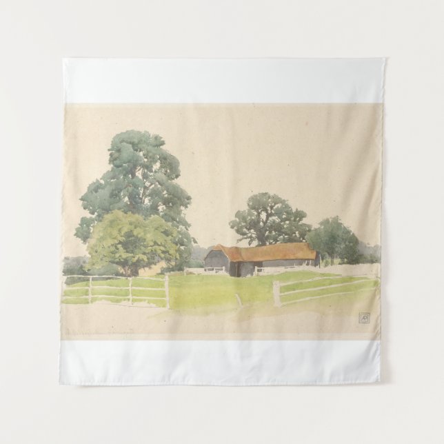 Tapete De Parede A Bedfordshire Farmyard (século XIX) (Frente)