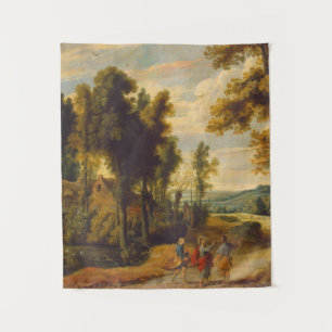 Tapete De Parede A Caminhada Para Emaús Com Cristo