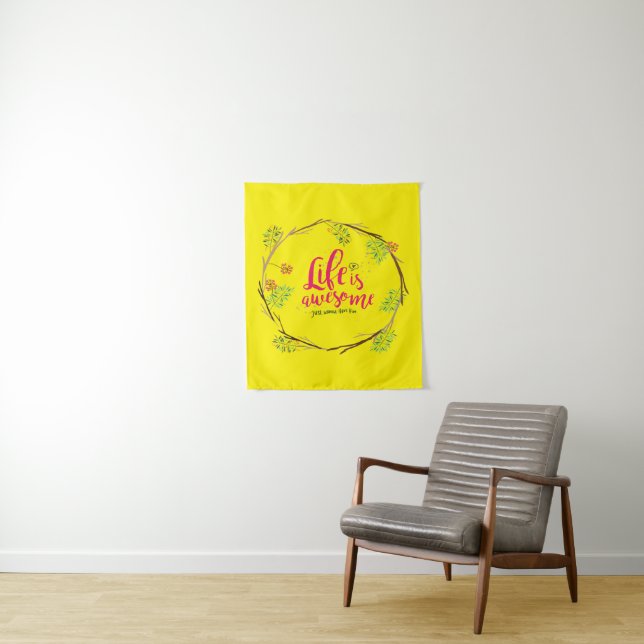 Tapete De Parede A design da vida da mãe com itens divertidos e sig (In Situ)